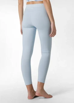 Hot Leggings Logo Blu Donna Leggings & Pantaloni Sportivi