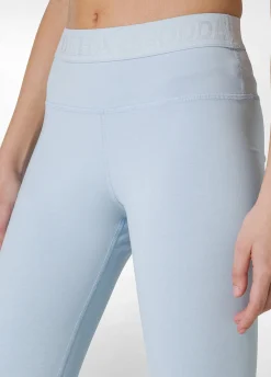 Hot Leggings Logo Blu Donna Leggings & Pantaloni Sportivi