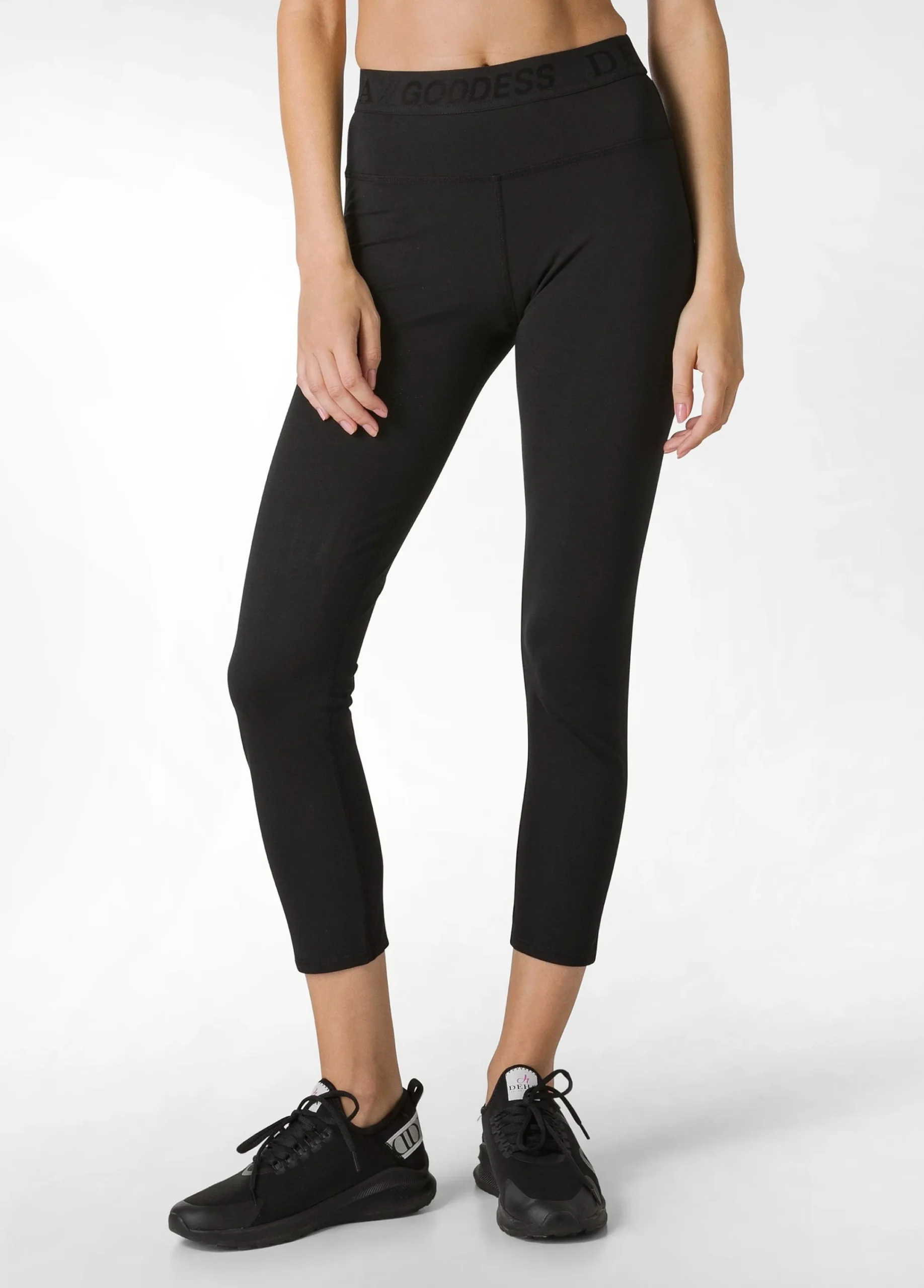 New Leggings Logo Nero Donna Leggings & Pantaloni Sportivi