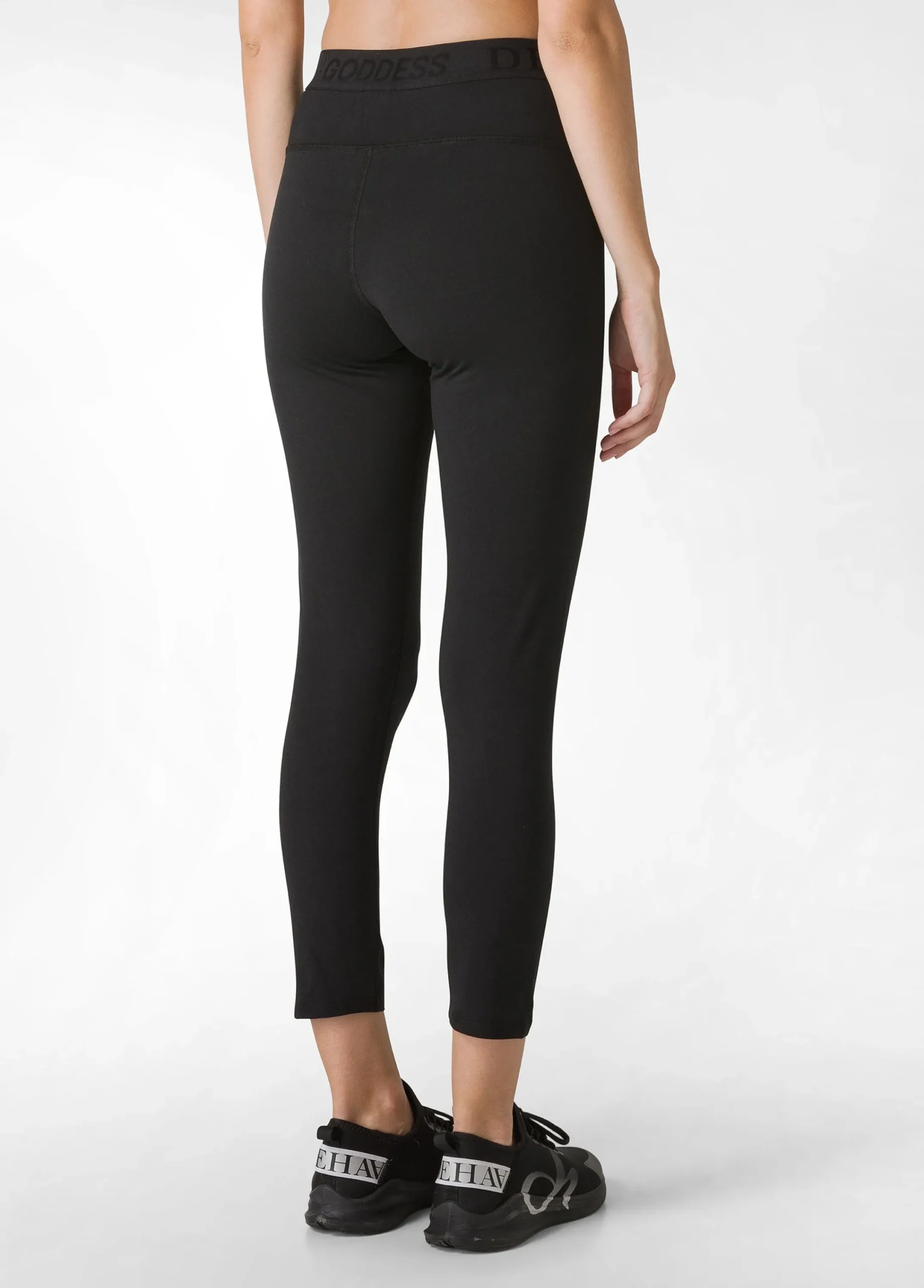 New Leggings Logo Nero Donna Leggings & Pantaloni Sportivi