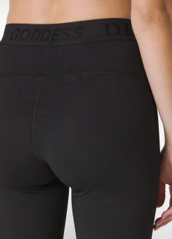 New Leggings Logo Nero Donna Leggings & Pantaloni Sportivi