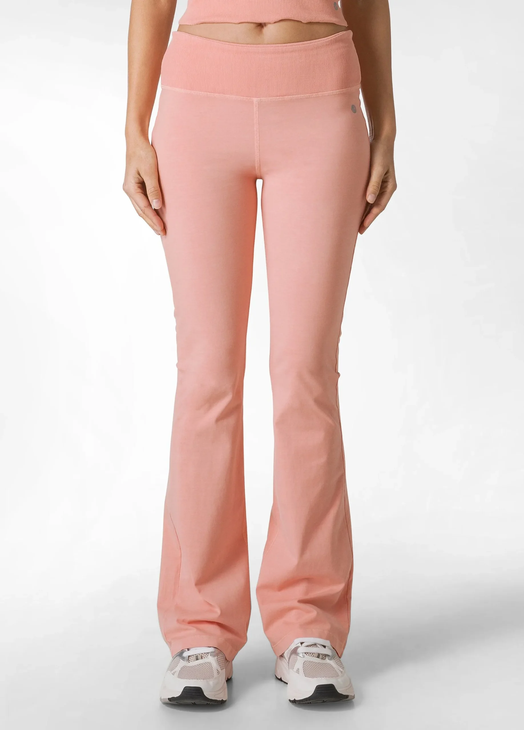 Best Leggings Svasato Effetto Vintage Arancio Donna Pantaloni
