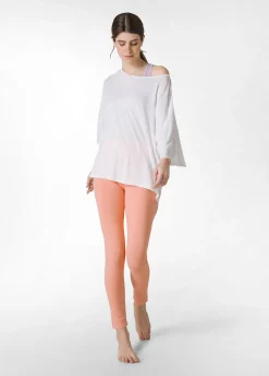 Outlet Leggings Vita Alta Arancio Donna Leggings & Pantaloni Sportivi