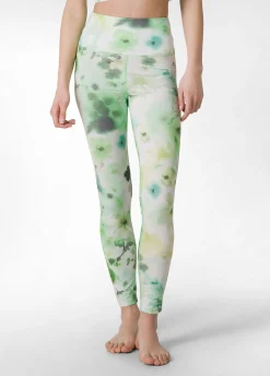 Outlet Leggings Yoga In Microfibra Riciclata Stampata Ver Donna Leggings & Pantaloni Sportivi