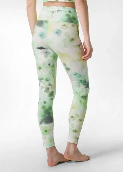 Outlet Leggings Yoga In Microfibra Riciclata Stampata Ver Donna Leggings & Pantaloni Sportivi