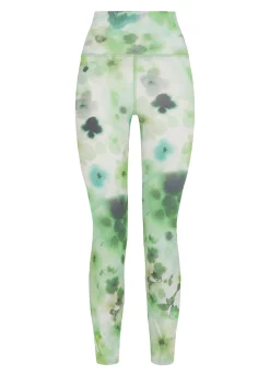 Outlet Leggings Yoga In Microfibra Riciclata Stampata Ver Donna Leggings & Pantaloni Sportivi