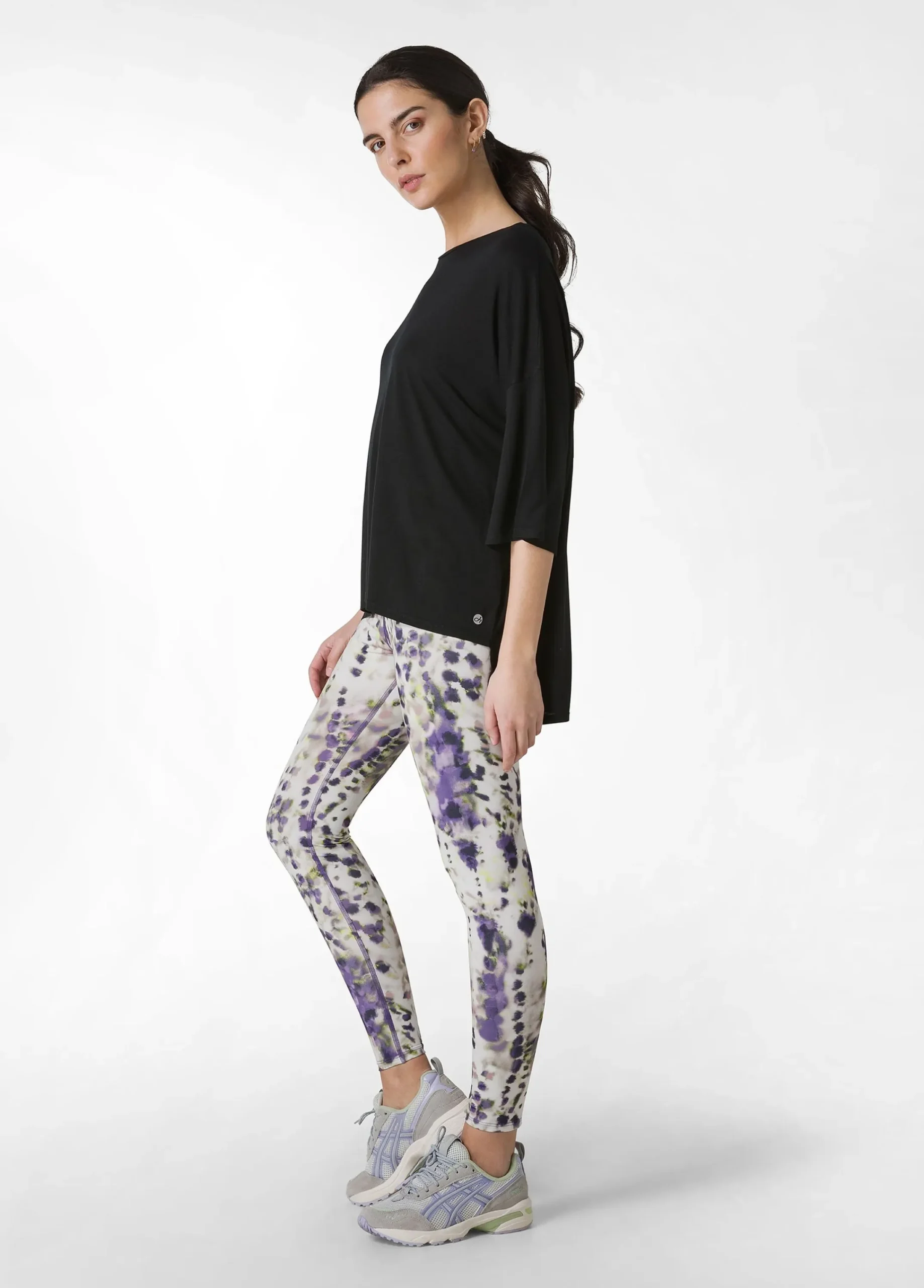 Cheap Leggings Yoga In Microfibra Riciclata Stampata Vio Donna Leggings & Pantaloni Sportivi