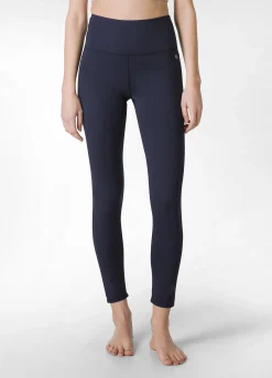 Cheap Leggings Yoga In Microfibra Riciclata Blu Donna Leggings & Pantaloni Sportivi
