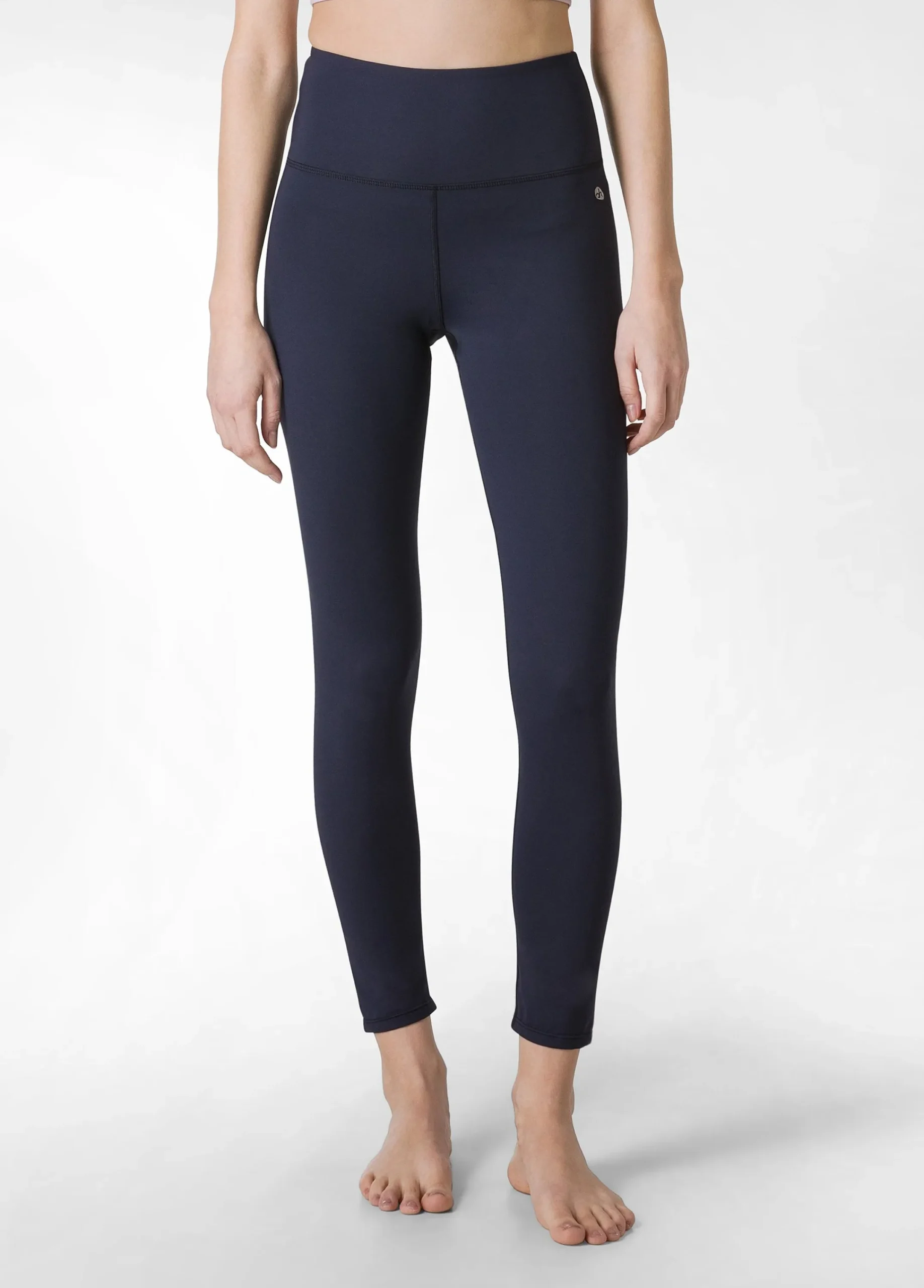 Cheap Leggings Yoga In Microfibra Riciclata Blu Donna Leggings & Pantaloni Sportivi