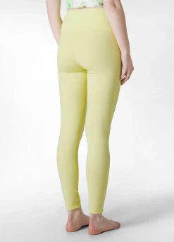 Best Sale Leggings Yoga In Microfibra Riciclata Giallo Donna Leggings & Pantaloni Sportivi