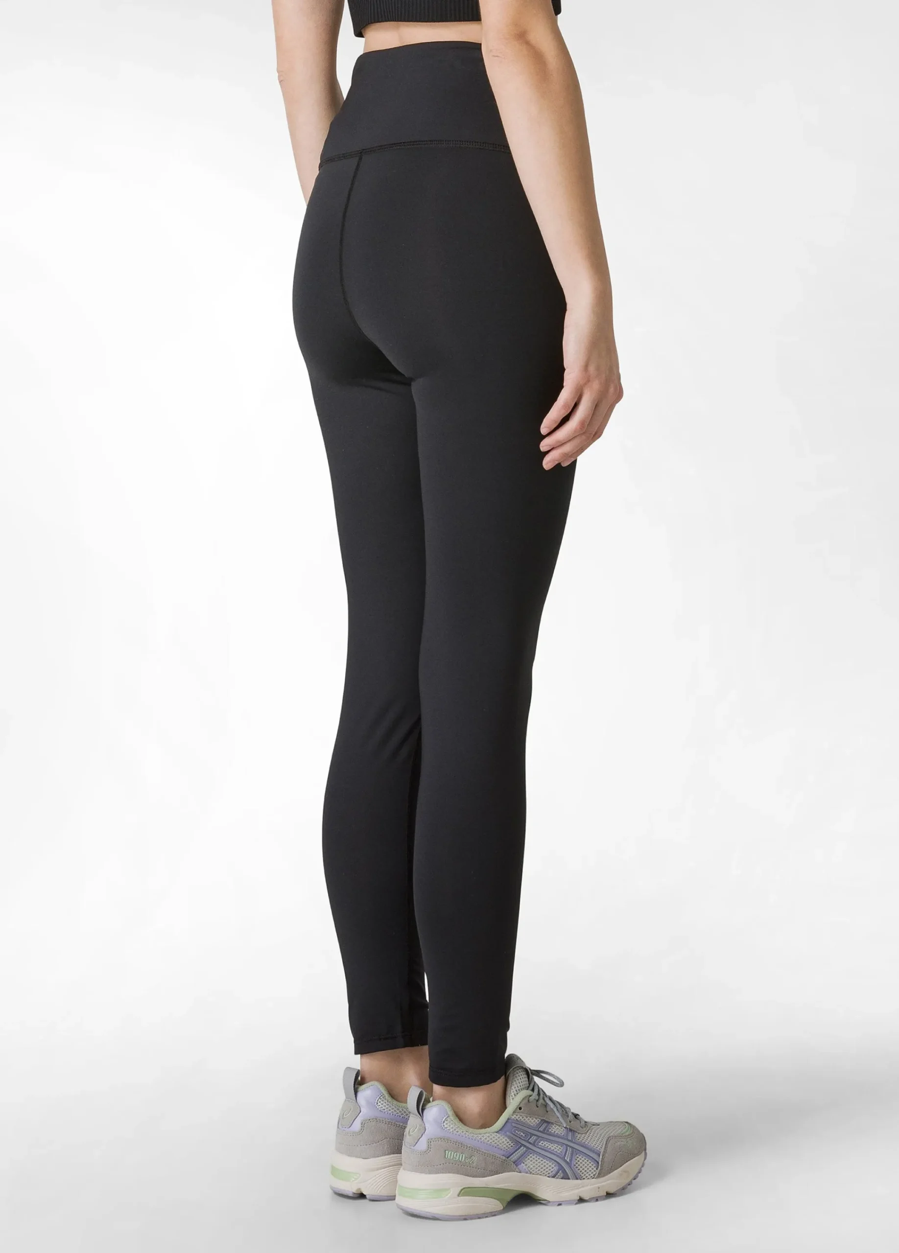 Flash Sale Leggings Yoga In Microfibra Riciclata Nero Donna Leggings & Pantaloni Sportivi