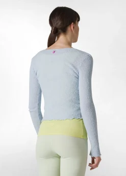 Best Sale Maglia Boucle' Blu Donna Felpe & Maglieria