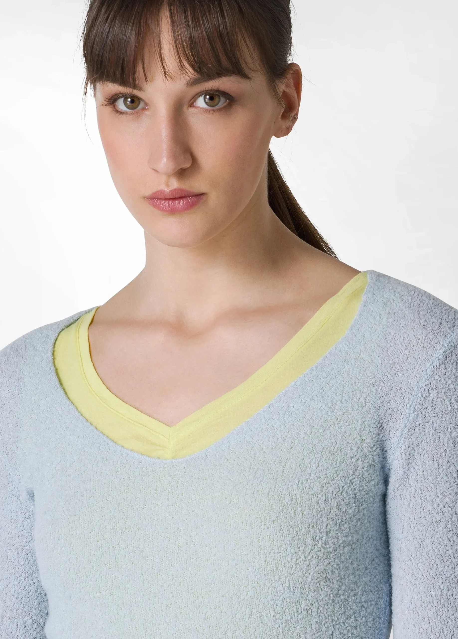 Best Sale Maglia Boucle' Blu Donna Felpe & Maglieria