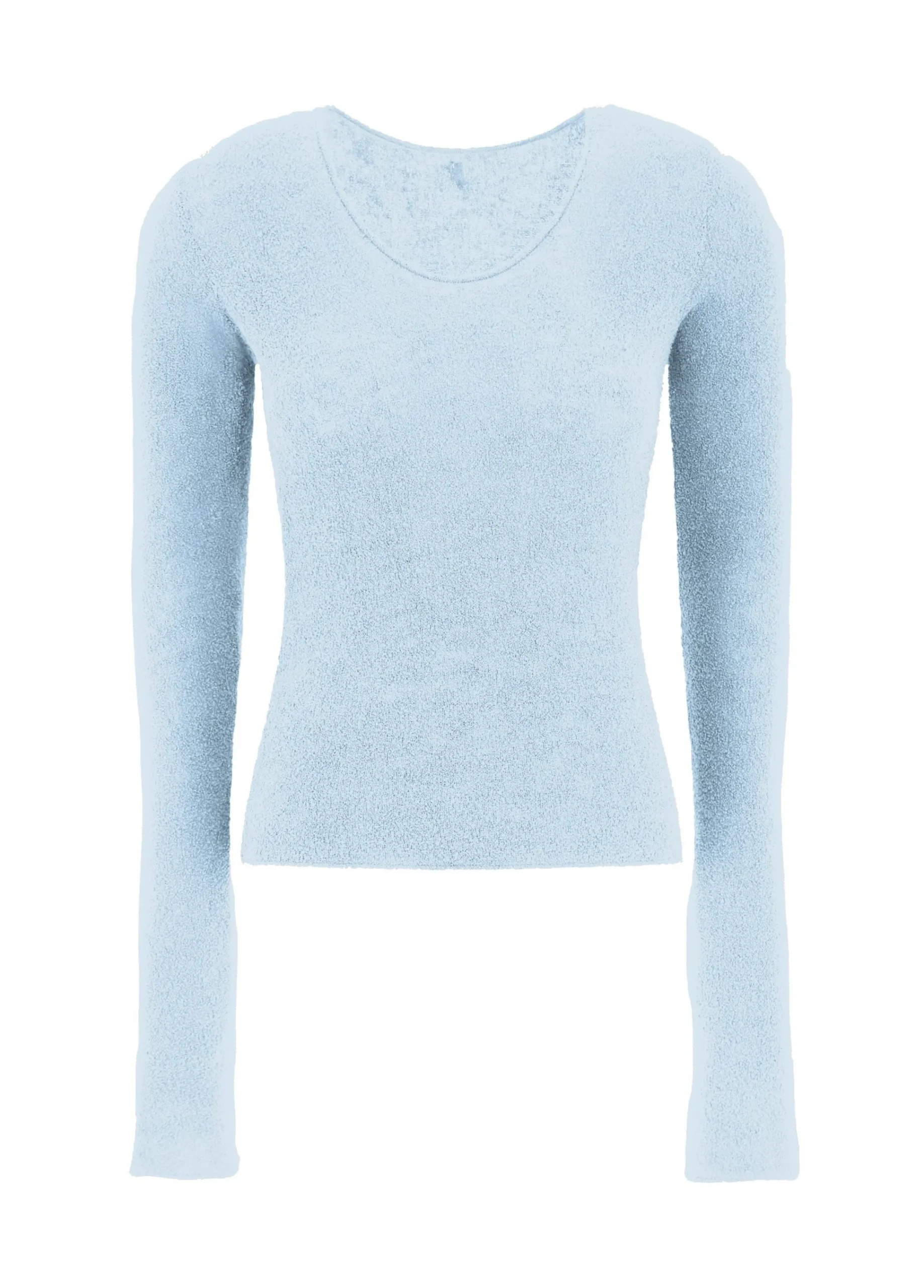 Best Sale Maglia Boucle' Blu Donna Felpe & Maglieria