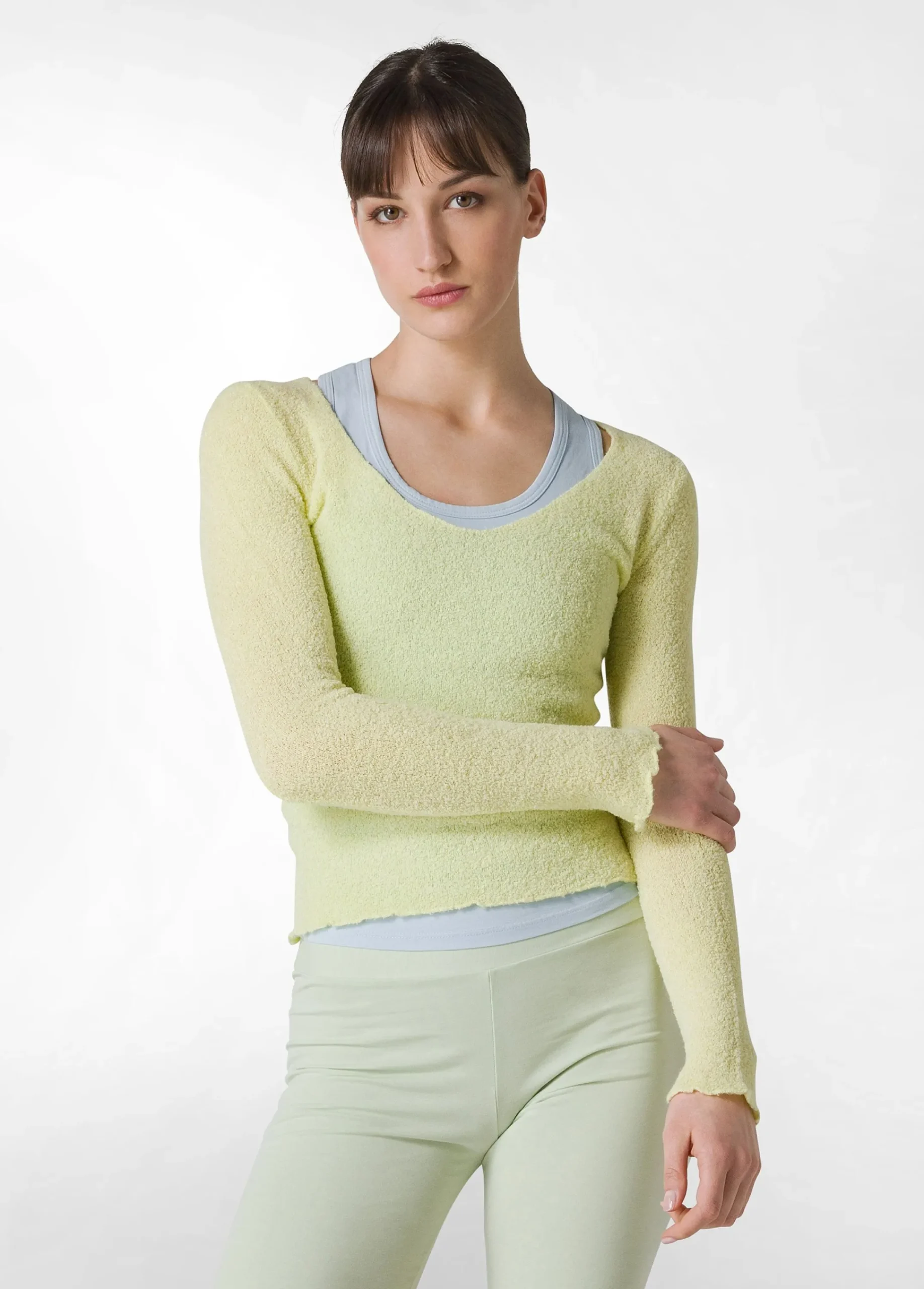 Best Maglia Boucle' Giallo Donna Felpe & Maglieria
