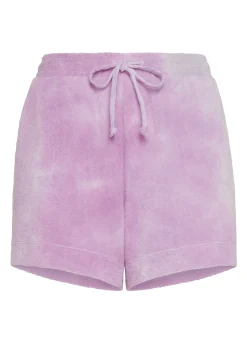 Flash Sale Pantaloncino In Spugna Effetto Batik Viola Donna Pantaloncini Sportivi