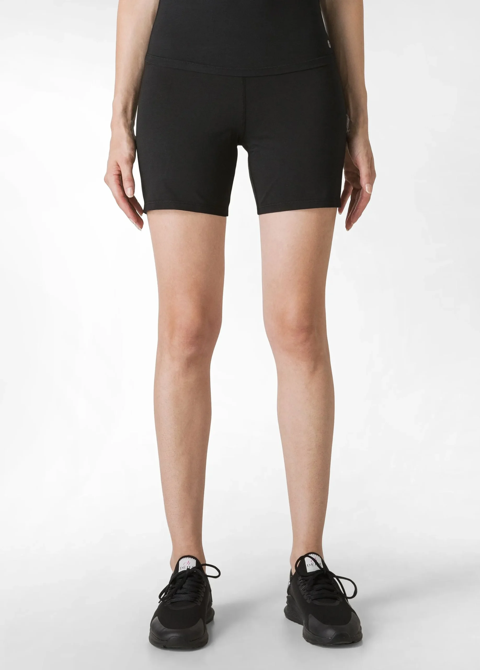 Sale Pantaloncino Sportivo Jersey Stretch Nero Donna Pantaloncini Sportivi