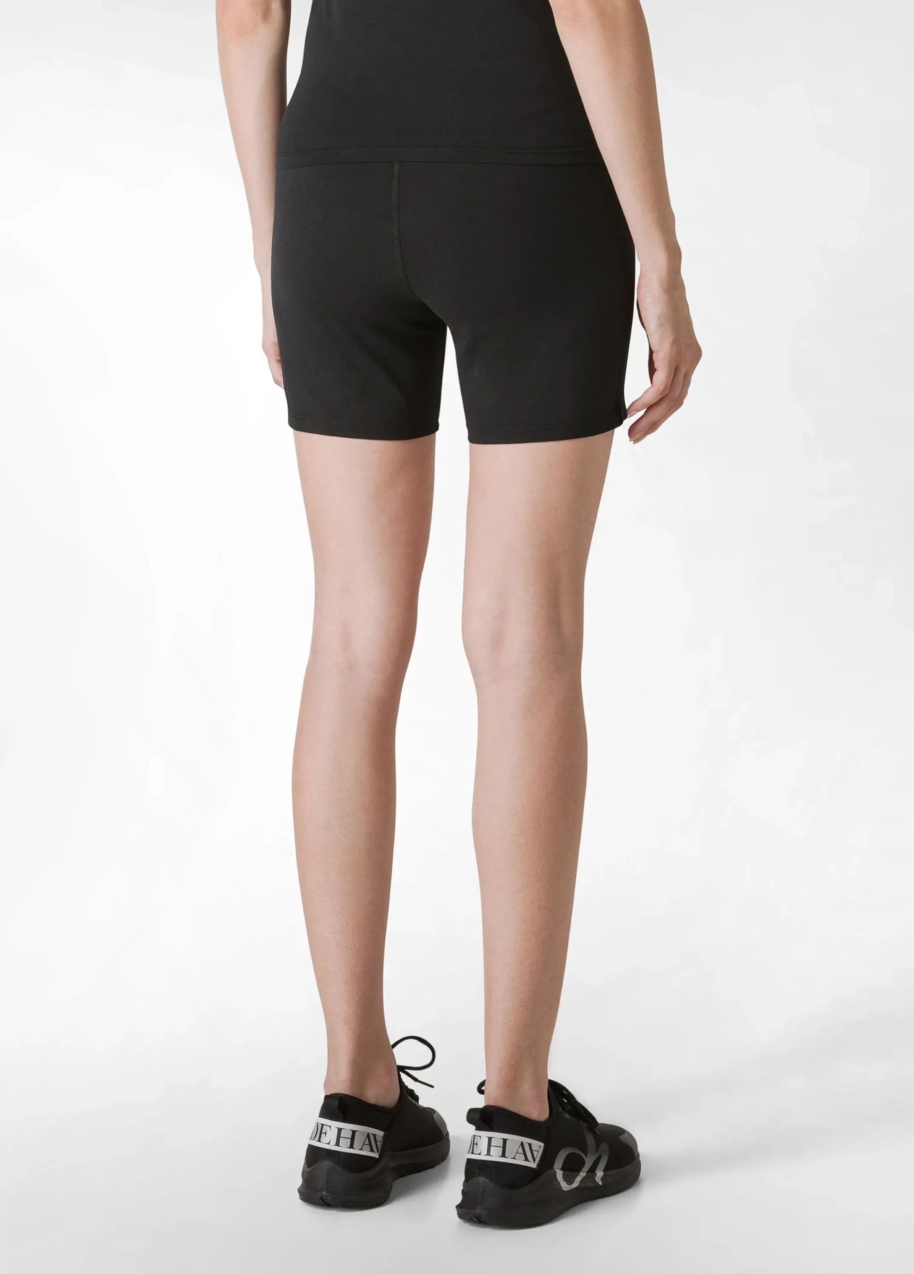 Sale Pantaloncino Sportivo Jersey Stretch Nero Donna Pantaloncini Sportivi