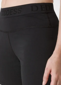 Sale Pantaloncino Sportivo Jersey Stretch Nero Donna Pantaloncini Sportivi