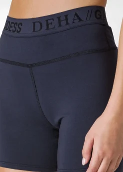 Shop Pantaloncino Sportivo Jersey Stretch Blu Donna Pantaloncini Sportivi