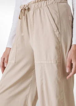 Cheap Pantalone Balloon In Gabardine Vintage Beige Donna Pantaloni