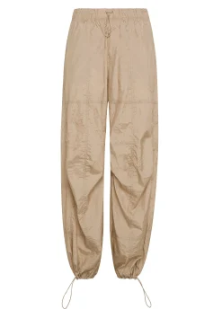 Outlet Pantalone Balloon In Nylon Beige Donna Pantaloni