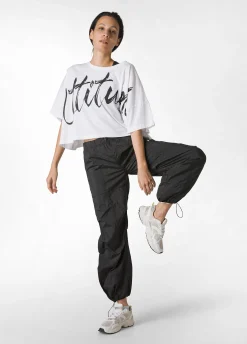 Best Pantalone Balloon In Nylon Nero Donna Pantaloni