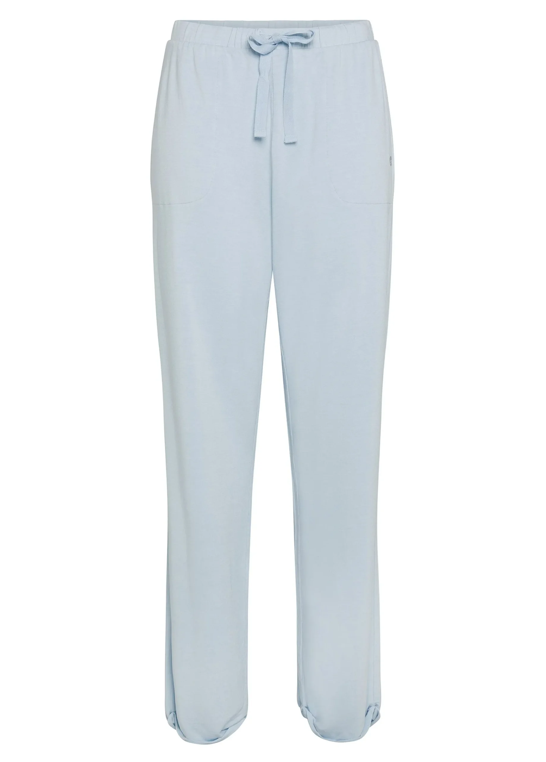 Flash Sale Pantalone Comfort Di Viscosa Gamba Dritta Blu Donna Pantaloni