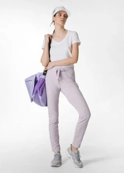 Clearance Pantalone Core In Felpa Leggera Viola Donna Pantaloni
