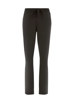 Discount Pantalone Core In Felpa Leggera Nero Donna Pantaloni