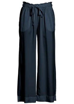 Best Sale Pantalone Cropped In Twill Tencel Verde Donna Pantaloni