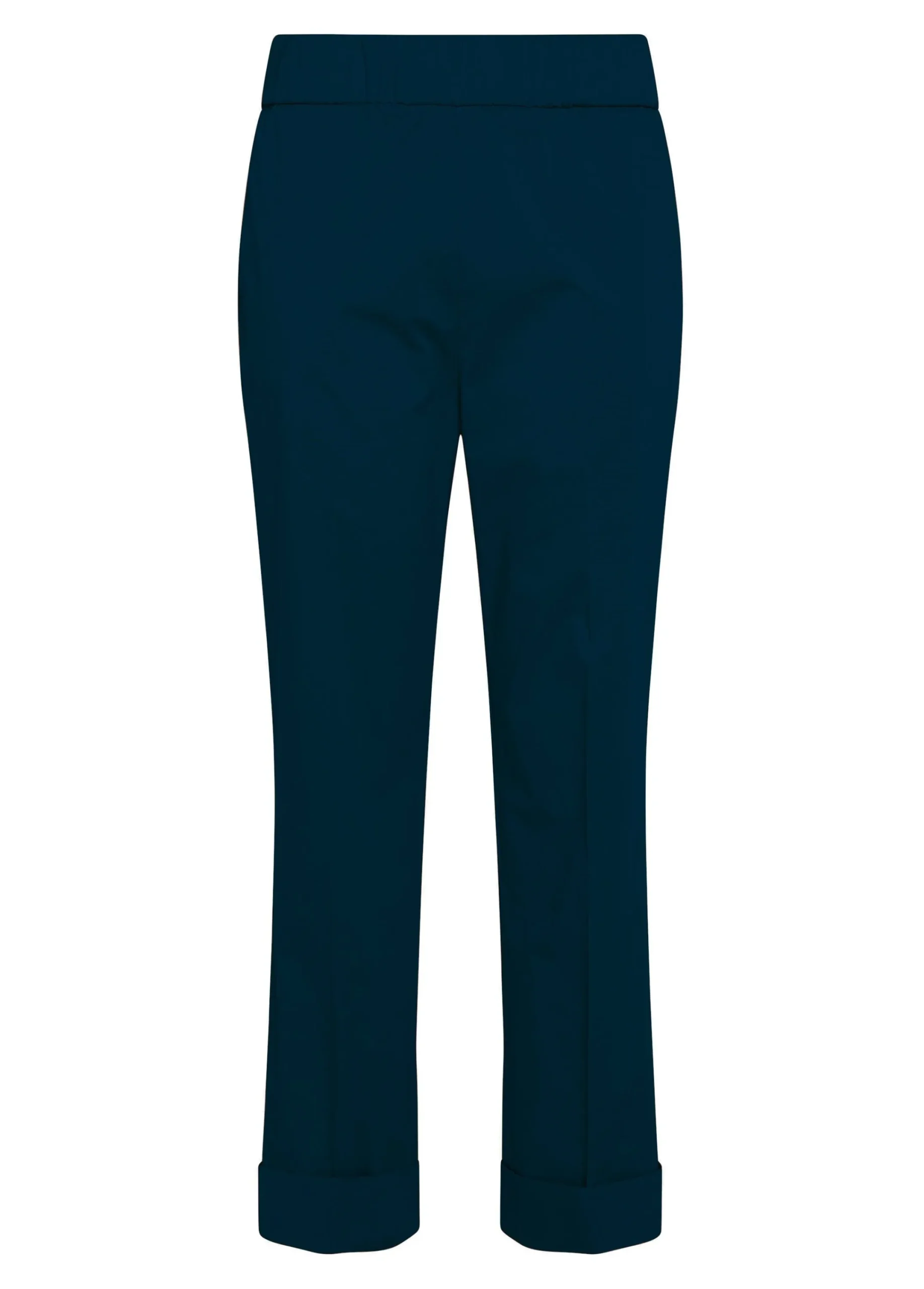 Best Pantalone Dritto In Popeline Blu Donna Pantaloni