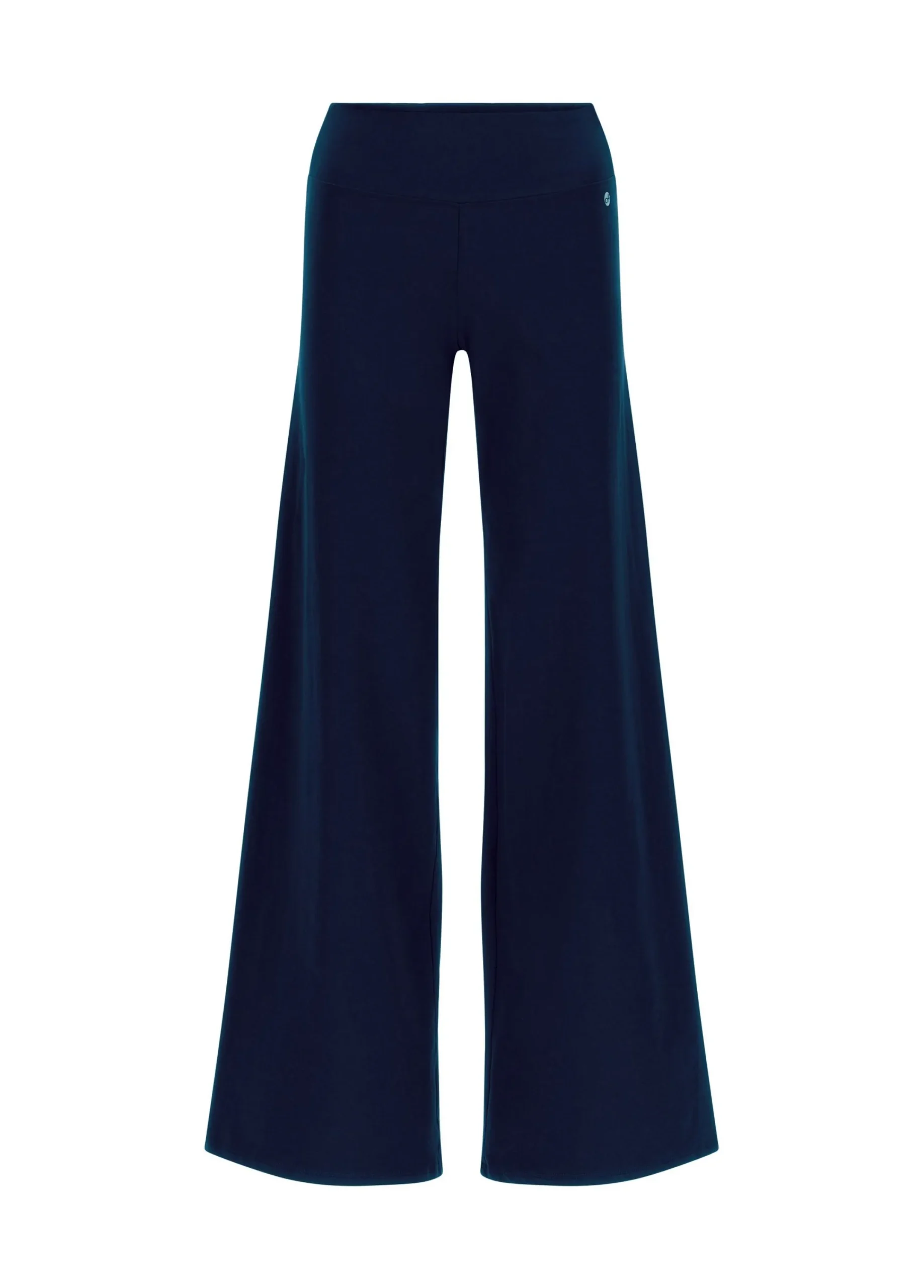Cheap Pantalone Gamba Larga In Jersey Blu Donna Pantaloni