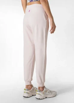 Best Pantalone In Felpa Dettagli Neri Rosa Donna Pantaloni