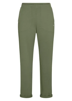 Flash Sale Pantalone In Felpa Fiammata Vintage Verde Donna Pantaloni