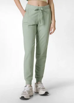 Clearance Pantalone Jogger Leggero Con Polsino Verde Donna Pantaloni