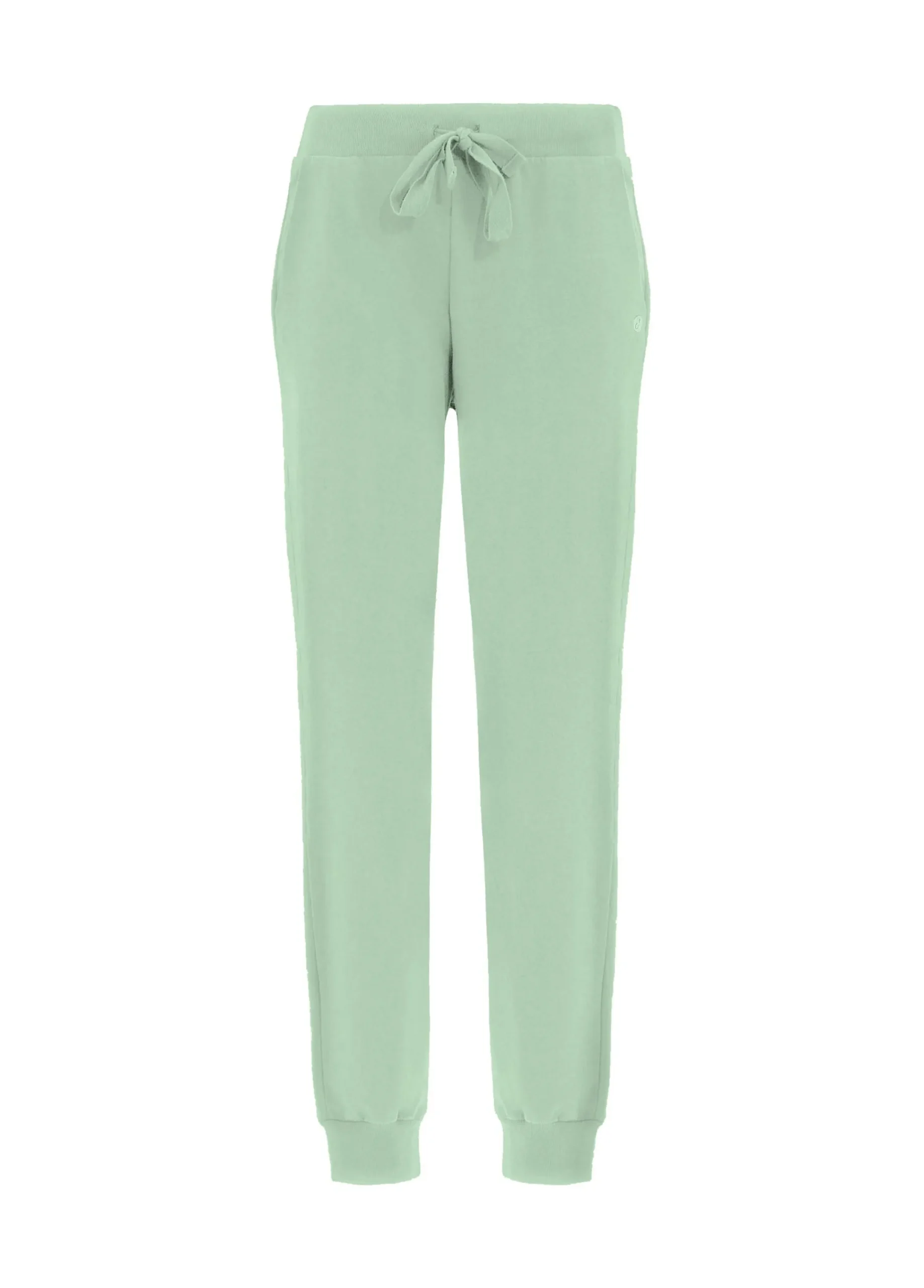 Clearance Pantalone Jogger Leggero Con Polsino Verde Donna Pantaloni