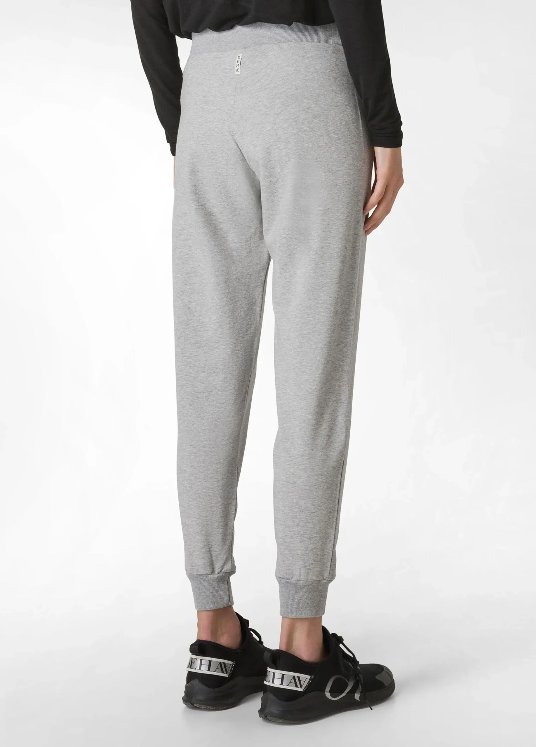 Sale Pantalone Jogger Leggero Con Polsino Grigio Donna Pantaloni