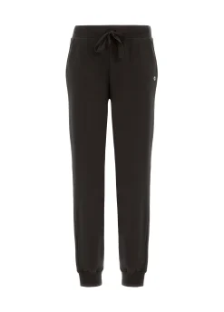 Clearance Pantalone Jogger Leggero Con Polsino Nero Donna Pantaloni