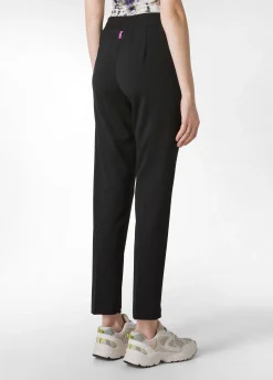 Hot Pantalone Leggero In Punto Milano Nero Donna Pantaloni