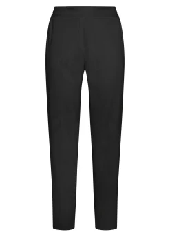Hot Pantalone Leggero In Punto Milano Nero Donna Pantaloni