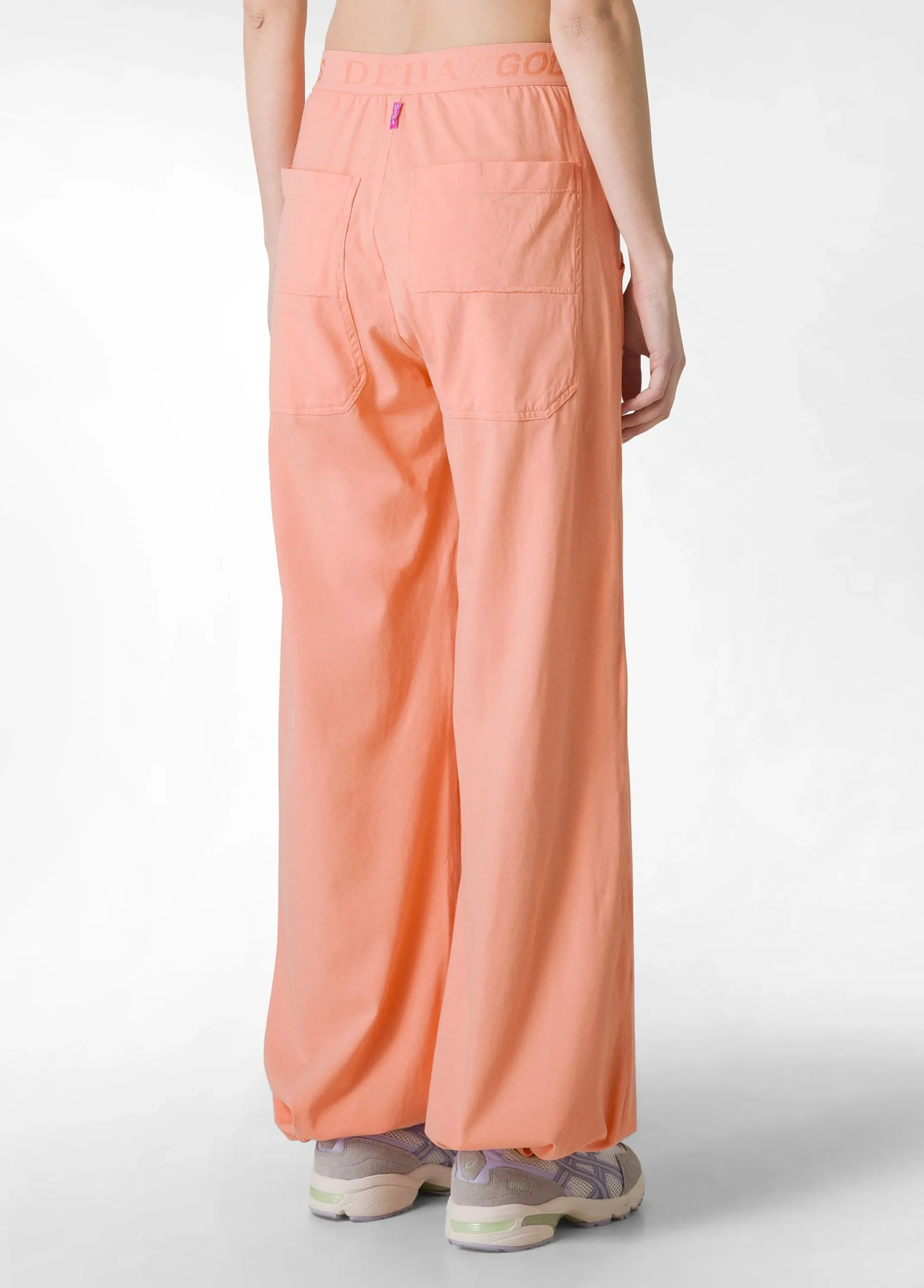 Best Pantalone Magnum In Jersey Arancio Donna Pantaloni