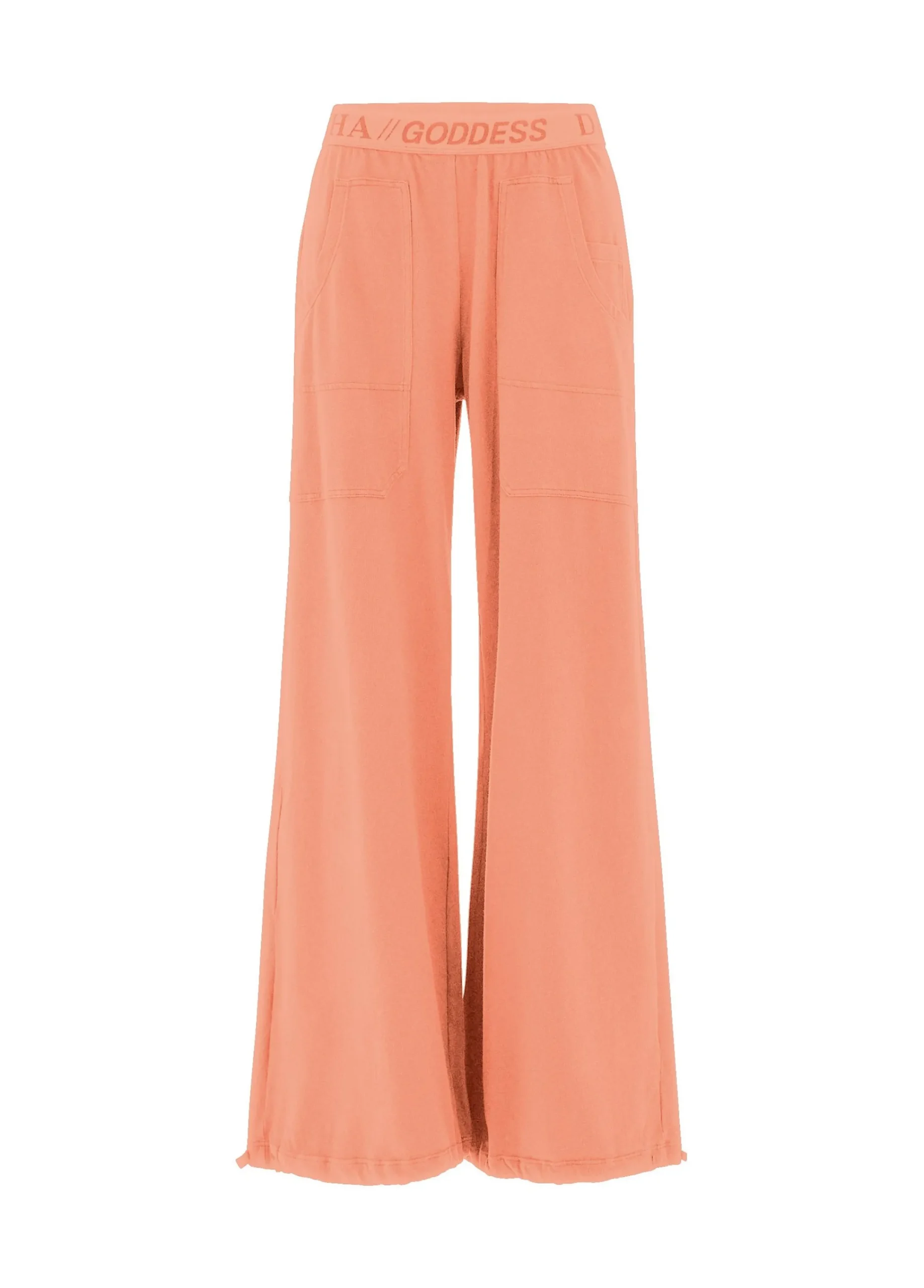 Best Pantalone Magnum In Jersey Arancio Donna Pantaloni