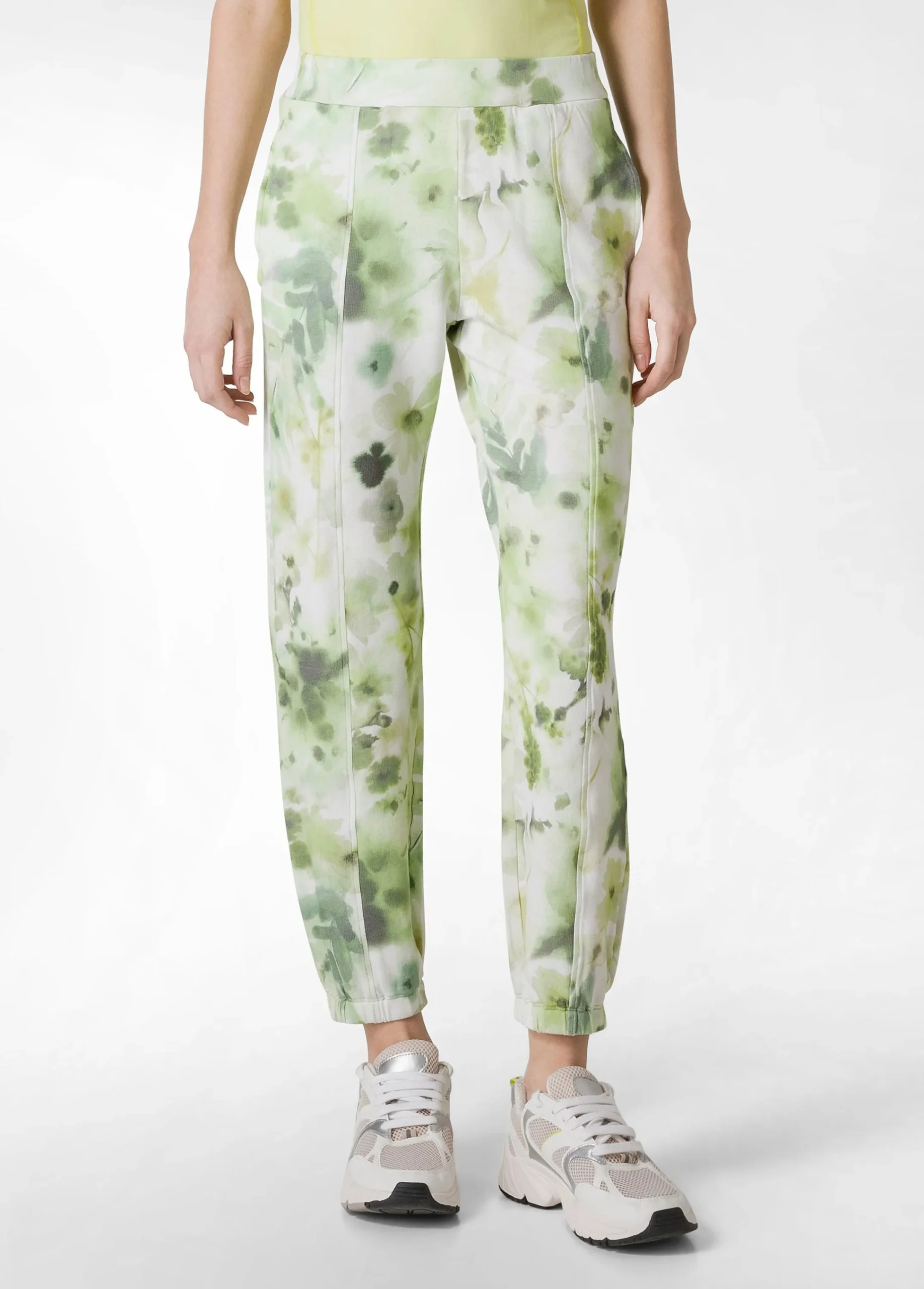 Store Pantalone Morbido Misto Viscosa Stampato Verde Donna Pantaloni