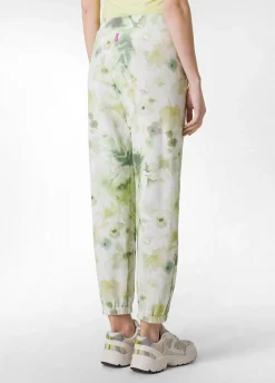 Store Pantalone Morbido Misto Viscosa Stampato Verde Donna Pantaloni