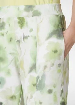 Store Pantalone Morbido Misto Viscosa Stampato Verde Donna Pantaloni