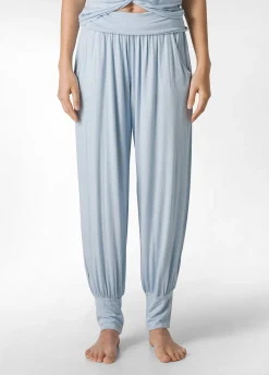 Clearance Pantalone Odalisca In Viscosa Blu Donna Pantaloni