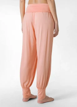 Online Pantalone Odalisca In Viscosa Arancio Donna Pantaloni
