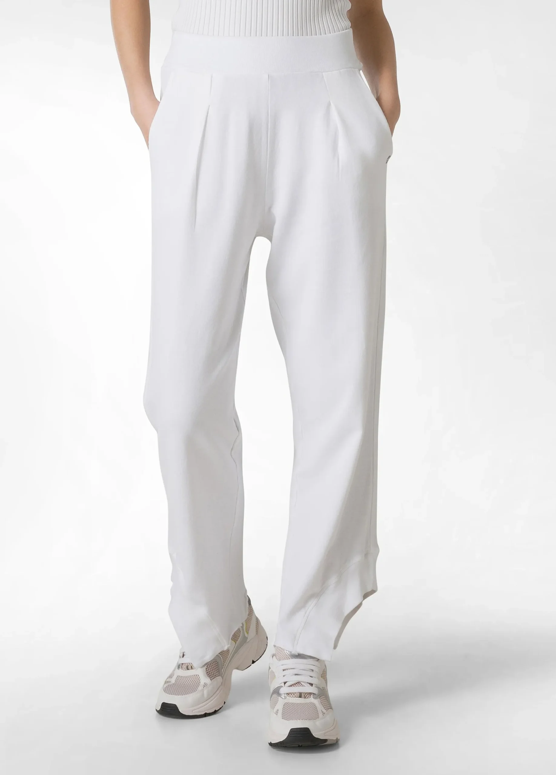 Cheap Pantalone Relaxed In Felpa Organica Effetto Vintag Donna Pantaloni