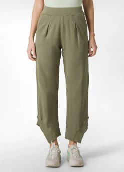 Store Pantalone Relaxed In Felpa Organica Effetto Vintag Donna Pantaloni